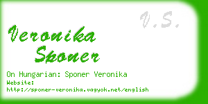 veronika sponer business card